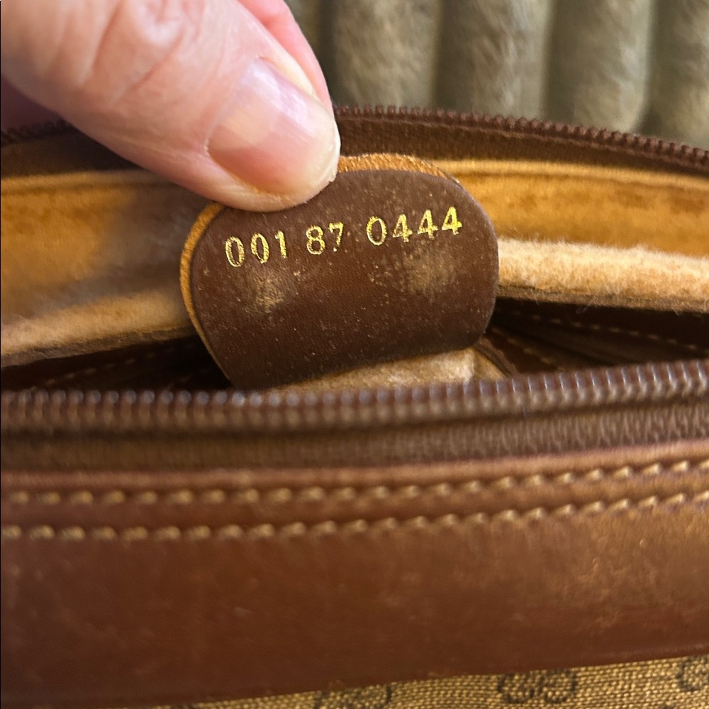 Gucci Brown/Tan Monogram Crossbody Bag - Picture 7 of 16